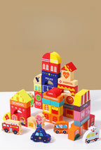 Colorful Macaron Building Blocks Creative STEM Toy for Kids