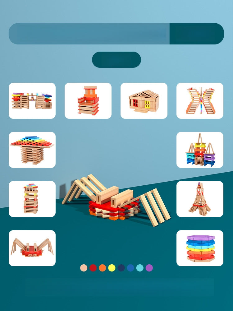 200-Piece Creative Puzzle Building Blocks!