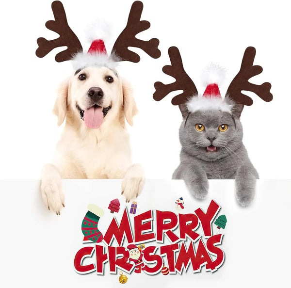 Christmas Pet Antler Headband GiftNestAU