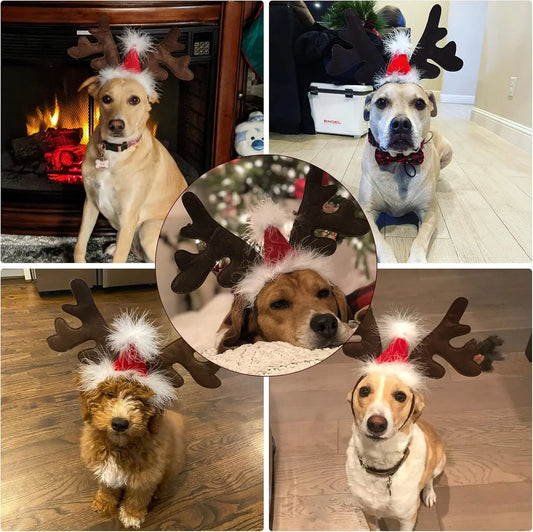 Christmas Pet Antler Headband GiftNestAU